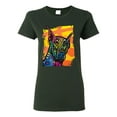 thumbnail image 1 of Cute Colorful Rainbow Doberman Dog Dog Lover Womens Graphic T-Shirt, Forest Green, 3XL, 1 of 3