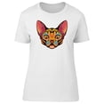 thumbnail image 1 of Cute Colorful Sphynx Cat Head T-Shirt Women -Image by Shutterstock, Female Small, 1 of 4
