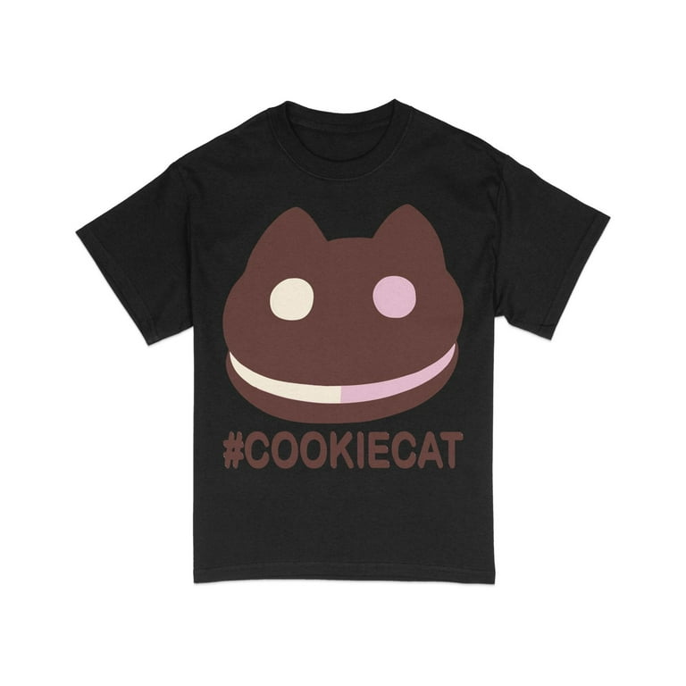 Cute Cookie Cat T Shirt Unisex Cartoon Cat Lover Tee Soft Cotton Graphic Shirt Casual Trendy Aesthetic Top for All Ages Walmart