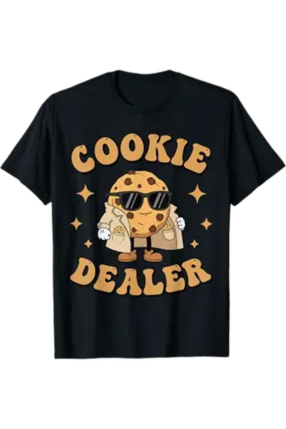 Cute Cookie Dealer Crew Baking Cookie Seller Boys Girls T-Shirt