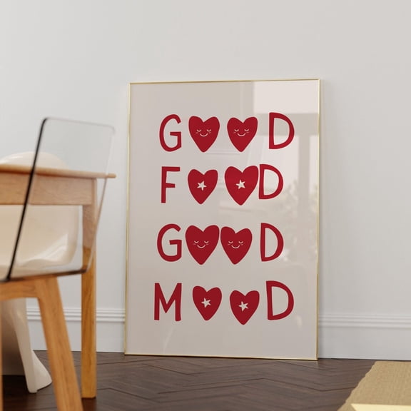 Cute Cooking Art Kitchen Wall Art, Chef Quote Wall Art, Unframed Paper Poster 8x10in
