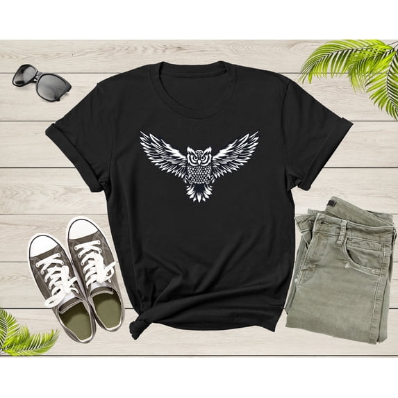 Cute Cool Flying Owl Bird of Night Hooter Owlet Owleez Bird T-Shirt Owl Lover Gift T Shirt for Men Women Kids Boys Girls Graphic Tshirt
