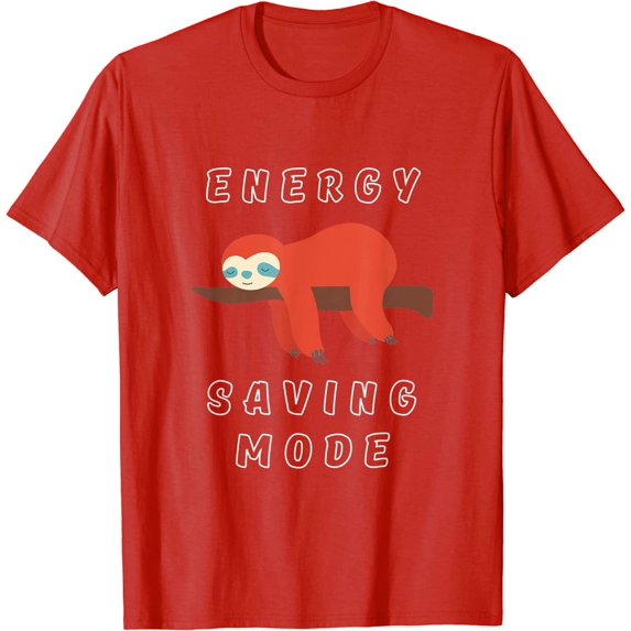 Cute Cool Lazy Tree Sloth Sleeping Animal Energy Saving Mode T-Shirt