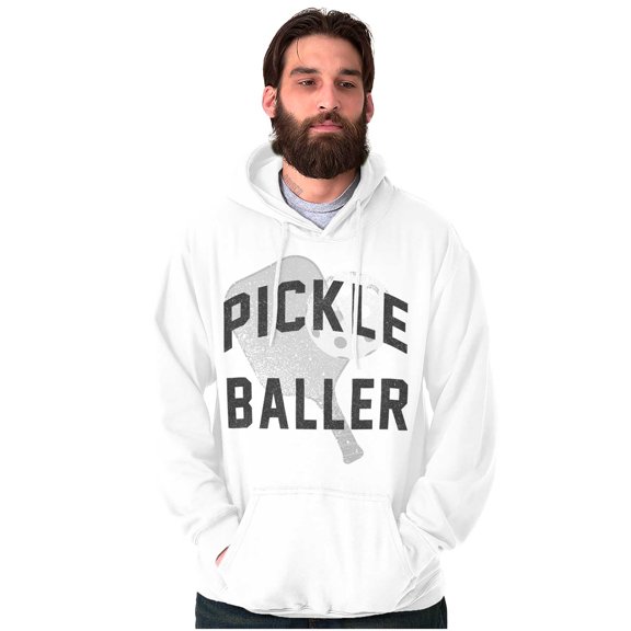 Cute Cool Pickle Baller Sports Fan Unisex Plus Fleece Graphic Hoodie Brisco Brands 4X