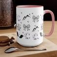 thumbnail image 1 of Cute Coquette Acotar Mug, Gift for English Teacher, Best Friend Birthday, Romantasy Reader Merch, The stars who Listen Coffee Cup, 1 of 4
