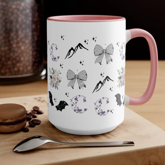 Cute Coquette Acotar Mug, Gift for English Teacher, Best Friend Birthday, Romantasy Reader Merch, The stars who Listen Coffee Cup