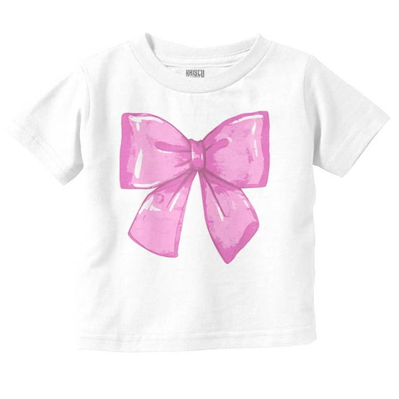 Cute Coquette Aesthetic Pastel Bow Youth T Shirt Tee Girls Infant Toddler Brisco Brands 6M