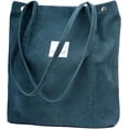 thumbnail image 1 of Cute Corduroy Tote Bag, Cute Tote Bags for Women Shoulder Bag with Canvas Shoulder Handbags for Women Travel Shopping, Green, 1 of 5