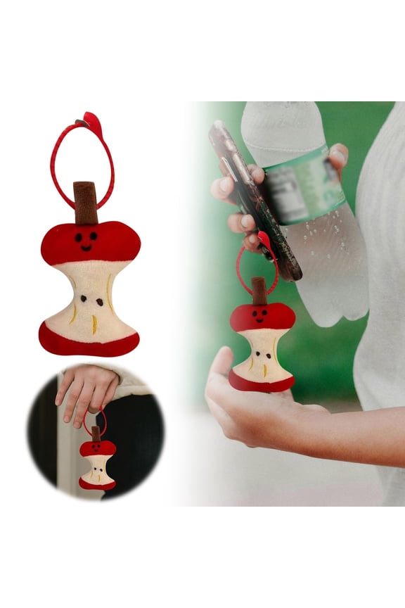 Cute Core Stuffed Animal Keychain Pendant For Bag Decoration Red 3x2x10cm
