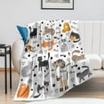 thumbnail image 1 of Cute Corgi Blanket Puppy Dog Pattern Blankets Bedding Super Soft Lightweight Flannel Throw Blankets Gifts for Corgi Lovers Kids Adults 50"X40", 1 of 4