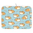 thumbnail image 1 of Cute Corgi Butt Drying Dish Mat Quick Drying Absorbent Soft Durable for Kitchen 18" x 24", 1 of 10