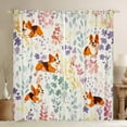 thumbnail image 1 of Cute Corgi Curtains,Rainbow Flower Dog Kawaii Curtains Corgi Lovers Gifts Bedroom,Colorful Floral Leaf Curtains Animal Print Window Curtains 2 Panels 42"Wx63"L, 1 of 5