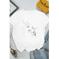 thumbnail image 1 of Cute Corgi Dog Boop Hand Skeleton Halloween Pet Unisex T-Shirt, up to Size 5XL, 1 of 2