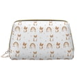 thumbnail image 1 of Cute Corgi Dog Funny White Makeup Bag, Large Capacity Travel Cosmetic Bag for Women Girls- Travel Toiletry Bag Leather Portable Waterproof Makeup Case Organizer with Handle, 1 of 4