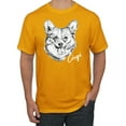 thumbnail image 1 of Cute Corgi Dog Lover Pet Owner Animal Lover Graphic T-Shirt, Gold, 2XL, 1 of 4