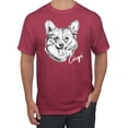 thumbnail image 1 of Cute Corgi Dog Lover Pet Owner Animal Lover Graphic T-Shirt, Vintage Heather Red, 5XL, 1 of 4