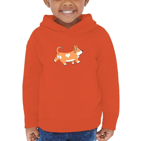 Cute Corgi Dog Walking Hoodie Toddler -Image by Shutterstock, 4 Toddler