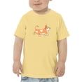 thumbnail image 1 of Cute Corgi Dog Walking T-Shirt Toddler -Image by Shutterstock,  2 Toddler, 1 of 4