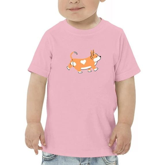 Cute Corgi Dog Walking T-Shirt Toddler -Image by Shutterstock, 2 Toddler