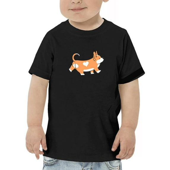 Cute Corgi Dog Walking T-Shirt Toddler -Image by Shutterstock, 4 Toddler