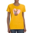 thumbnail image 1 of Cute Corgi In A Basket T-Shirt Women -Image by Shutterstock, Female 4X-Large, 1 of 4