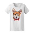 thumbnail image 1 of Cute Corgi Puppy Sketch T-Shirt Women -Image by Shutterstock, Female x-Large, 1 of 2