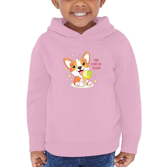 Cute Corgi Puppy W Ice Cream Hoodie Toddler -Image by Shutterstock, 4 Toddler