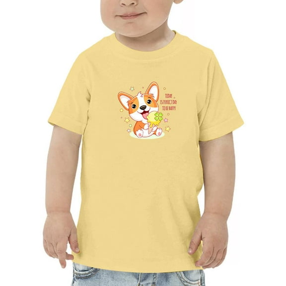 Cute Corgi Puppy W Ice Cream T-Shirt Toddler -Image by Shutterstock,  2 Toddler