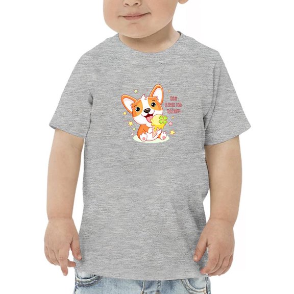 Cute Corgi Puppy W Ice Cream T-Shirt Toddler -Image by Shutterstock,  3 Toddler