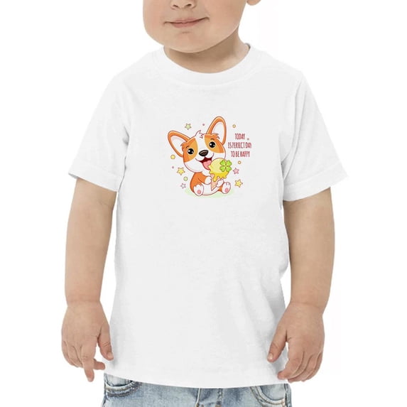 Cute Corgi Puppy W Ice Cream T-Shirt Toddler -Image by Shutterstock, 4 Toddler