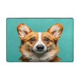 thumbnail image 1 of Cute Corgi Rugs Washable Cover Floor Rug Carpets Bathroom Decorations For Kitchen Bedroom Indoor 72"X48", 1 of 4