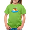 thumbnail image 1 of Cute Corgi Sleeping On Pillow T-Shirt Juniors -Image by Shutterstock,  Large, 1 of 4