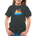 thumbnail image 1 of Cute Corgi Sleeping On Pillow T-Shirt Juniors -Image by Shutterstock,  Small, 1 of 4
