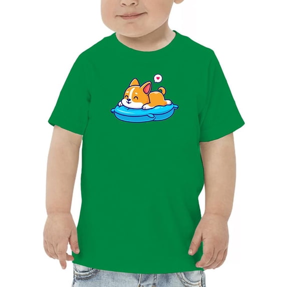 Cute Corgi Sleeping On Pillow T-Shirt Toddler -Image by Shutterstock, 5 Toddler