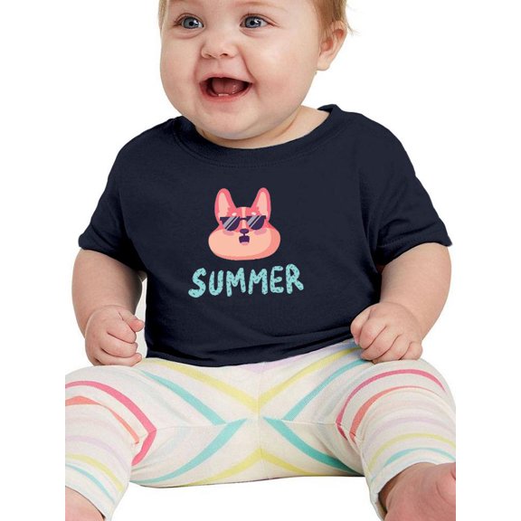 Cute Corgi W Sunglasses T-Shirt Infant -Image by Shutterstock, 6 Months