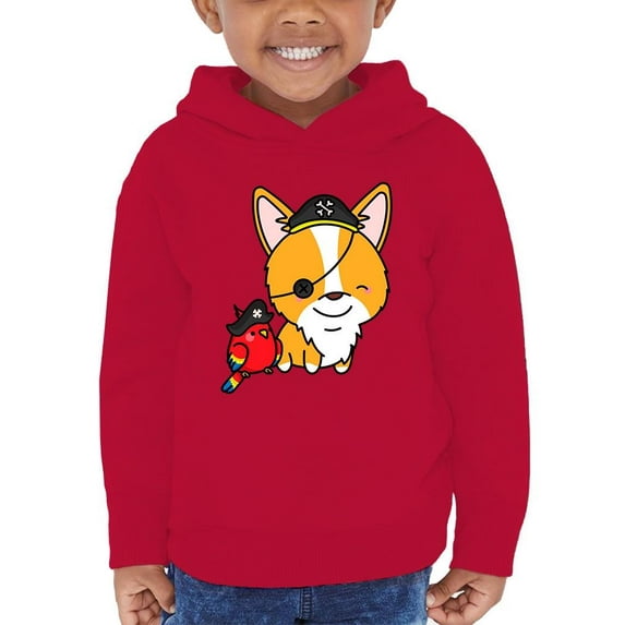 Cute Corgie W Pirate Costume Hoodie Toddler -Image by Shutterstock, 4 Toddler
