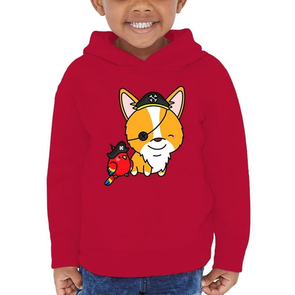 Cute Corgie W Pirate Costume Hoodie Toddler -Image by Shutterstock, 4 Toddler