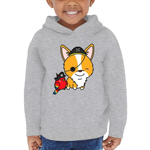 Cute Corgie W Pirate Costume Hoodie Toddler -Image by Shutterstock, 4 Toddler