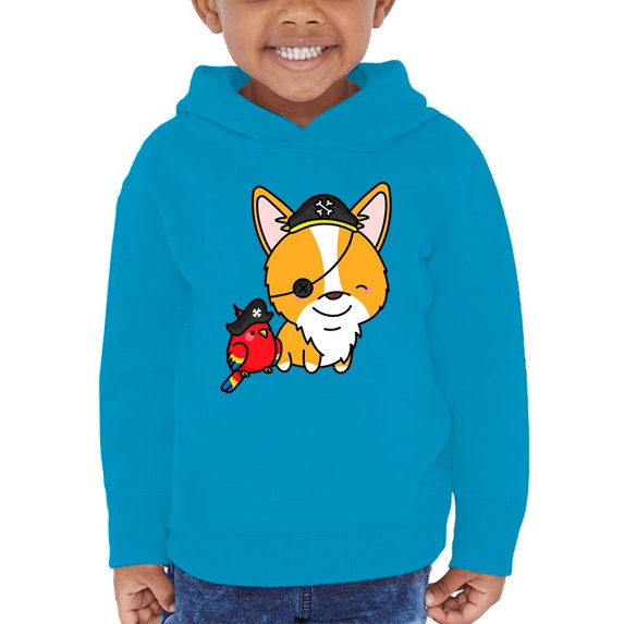 Cute Corgie W Pirate Costume Hoodie Toddler -Image by Shutterstock, 4 Toddler