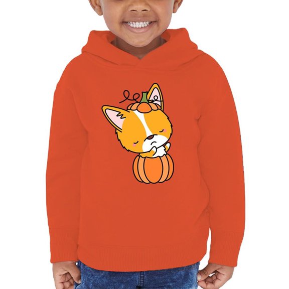 Cute Corgie W Pumpkin Costume Hoodie Toddler -Image by Shutterstock,  5 Toddler