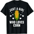 thumbnail image 1 of Cute Corn Art For Women Girls Kids Kernel Corn Cob Lovers T-ShirtPure cotton short-sleeved shirts for both men and women, 1 of 6