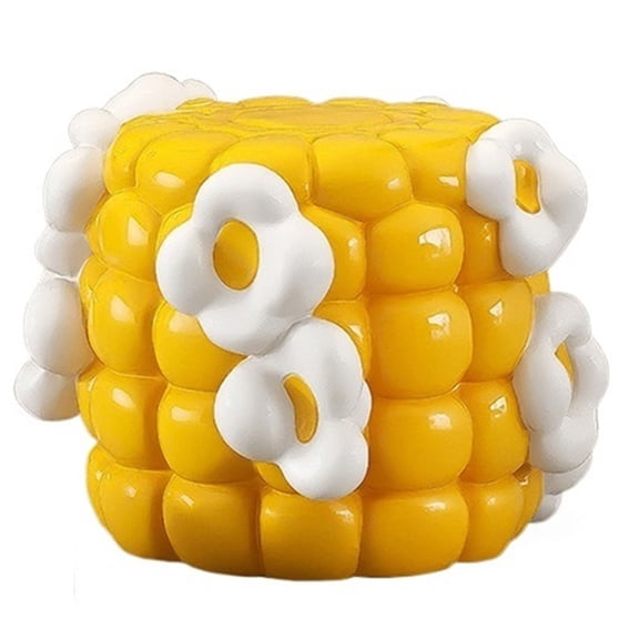 Cute Corn-Shaped Shoe Changing Stool Hand-Painted Resin Stool Simulated Food Stool