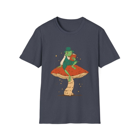 Cute Cottagecore Aesthetic Frog Mushroom Book Lover Novelty