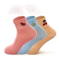 thumbnail image 1 of Women’s Cotton Ankle Socks 3 Pack Cute Fruit Embroidered Soft Breathable Casual Socks Size 6-10 (Style 4), 1 of 11