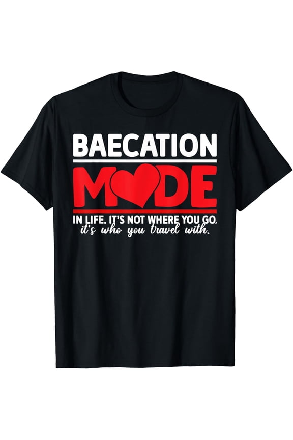 Cute Couples Trip Matching Vacation Baecation Vibes T-Shirt