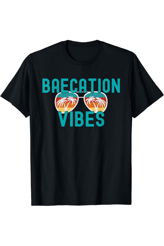 Cute Couples Trip Matching Vacation Baecation Vibes T-Shirt