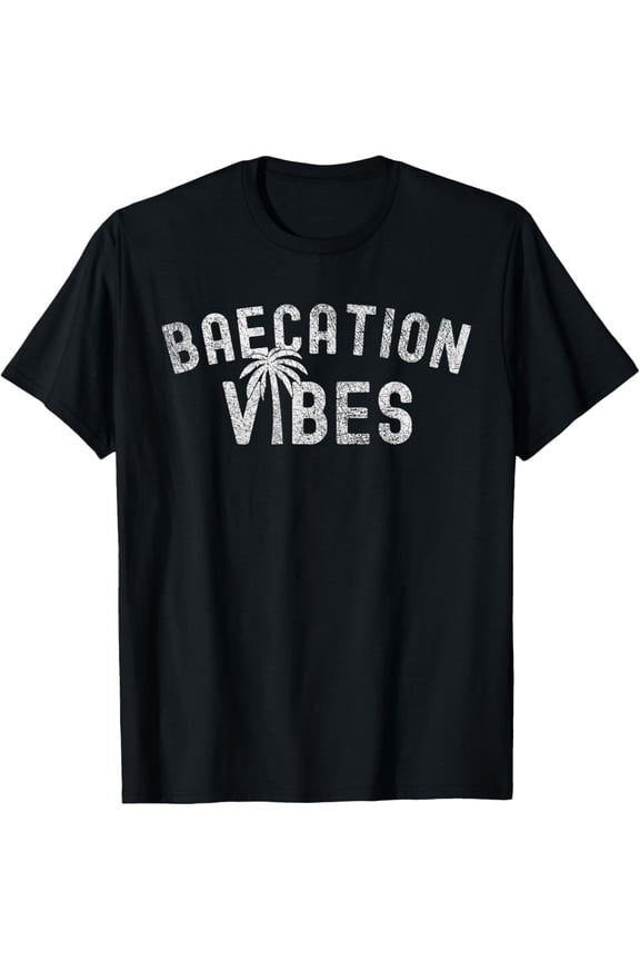 Cute Couples Trip Matching Vacation Vibes Baecation T-Shirt