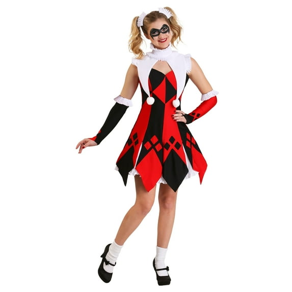 Cute Court Jester Plus Size Women's Costume