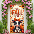 thumbnail image 1 of Cute Cow Banner Fall Harvest Autumn Decoration for Home Indoors Thanksgiving Seasonal Celebration, 1 of 8