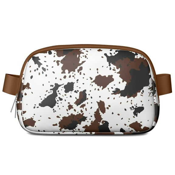 Cute Cow Fanny Pack – Vintage Animal Print Waist Bag – Country-Themed Belt Bag for Farm Lovers